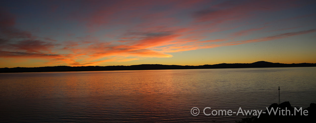 Sunset at ClearWater Lake, CA, USA